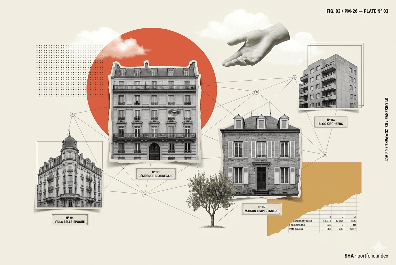 Architectural collage of Luxembourg buildings and streetscapes